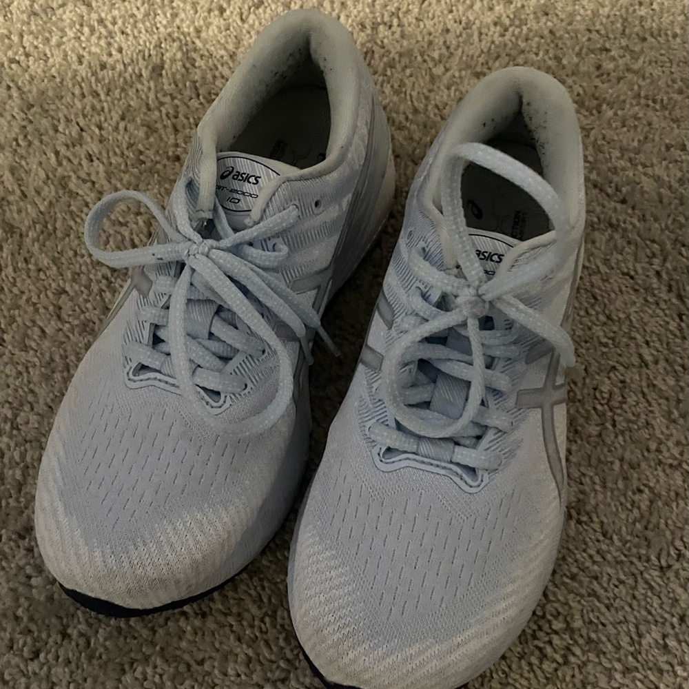 ASICS Soft Gray Running Shoes